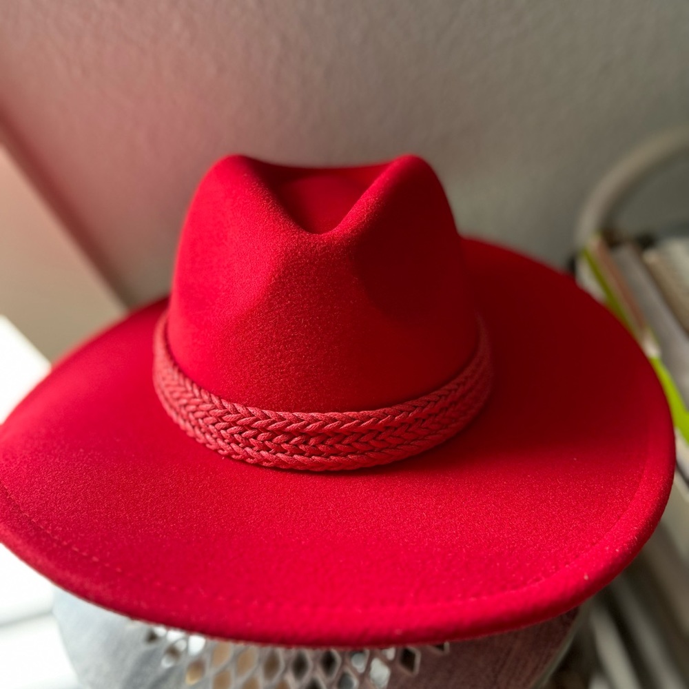 NWT Red Western Boho Hat (OS)
